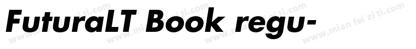 FuturaLT Book regu字体转换